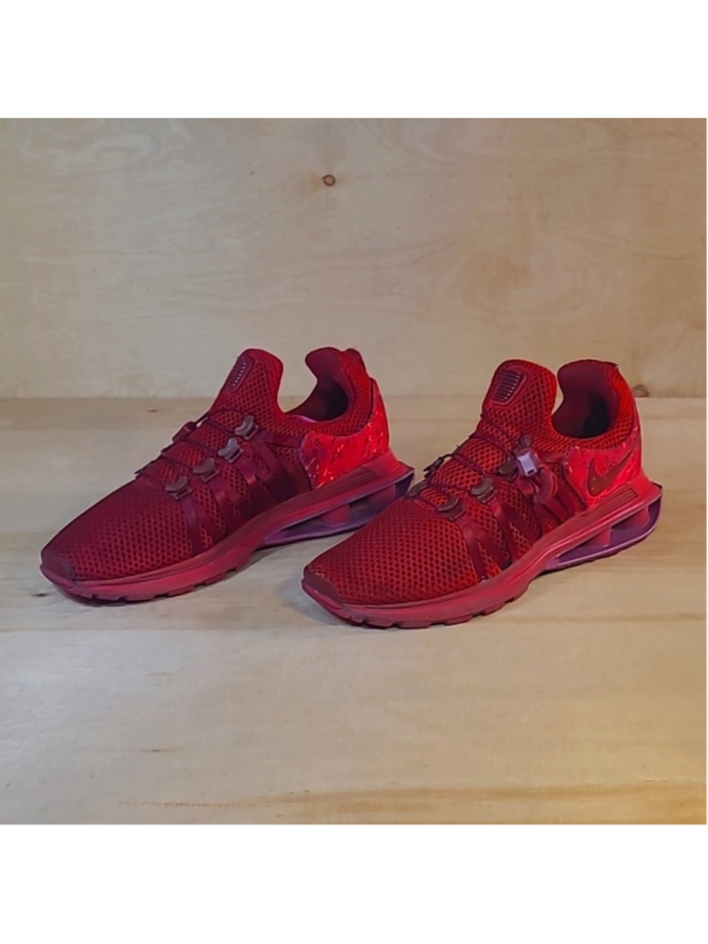Nike Shox Gravity Red and Pink Floral Womens Size 8 Athletic Sneakers - Picture 5 of 11
